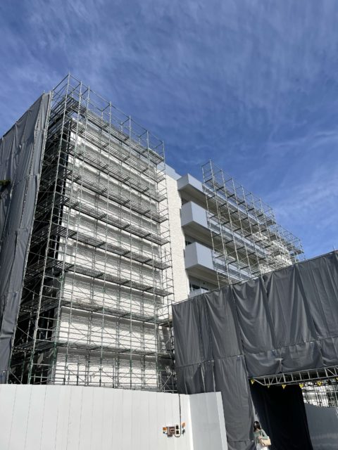 某大学、足場工事、本解体！